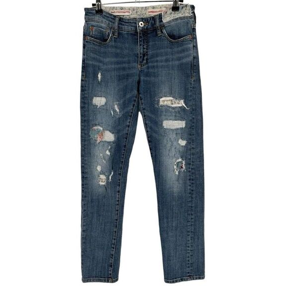 Pilcro & The Letterpress By Anthropologie Slim Boyfriend Jeans Size 25 - Picture 1 of 11